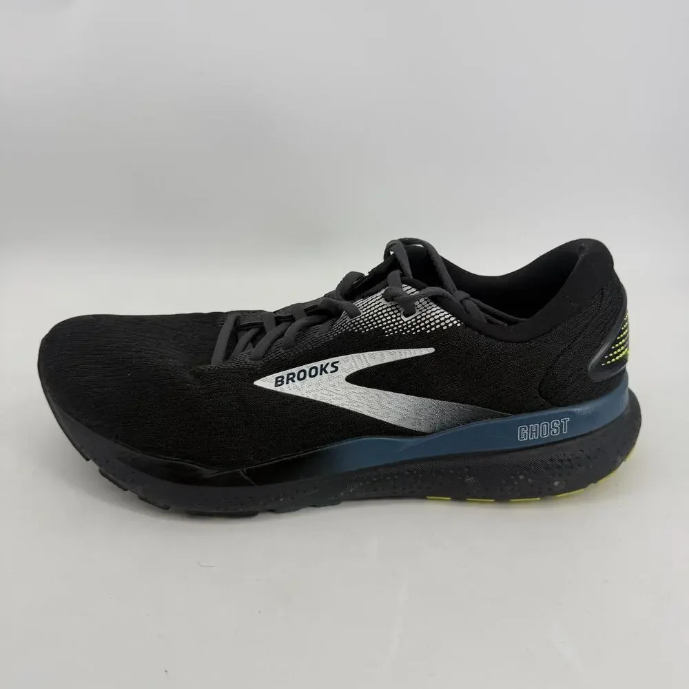 Brooks Ghost 16 Shoes Mens Size 12 Black Running Athletic Sneakers 1104181D046